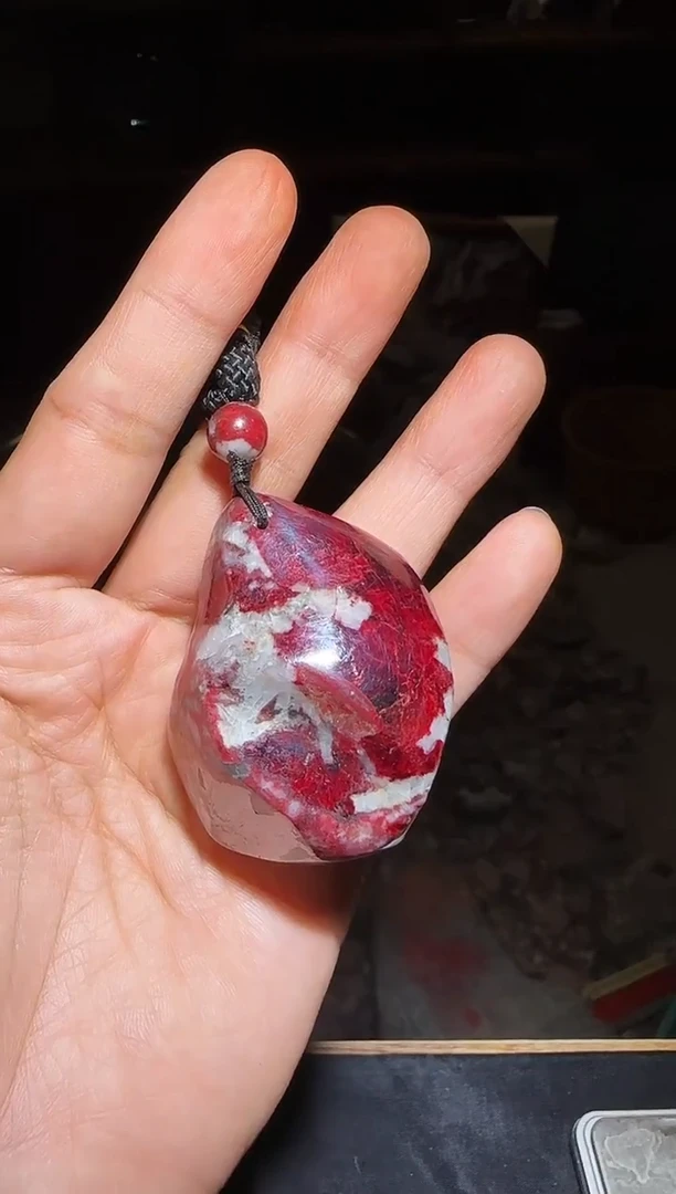 天然辰砂朱砂手把件8