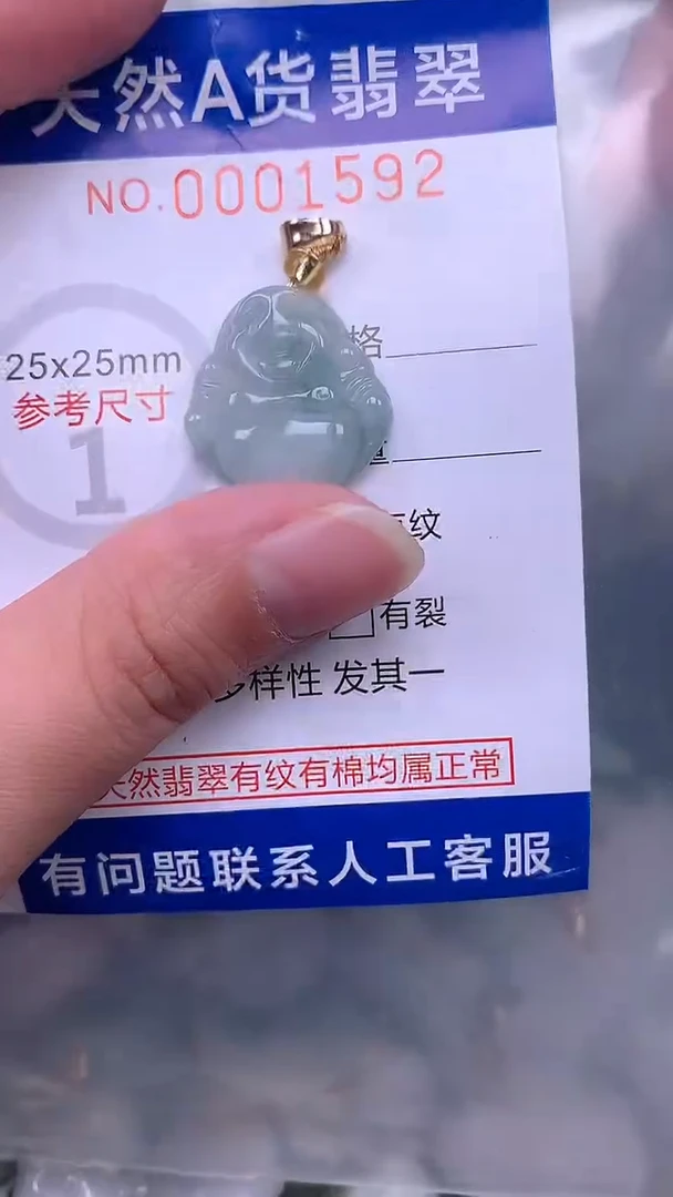 翡翠未镶嵌吊坠(不含链)1