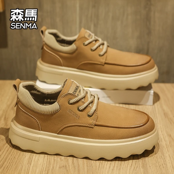 SENMA/森马夏季男鞋2025新款高档时尚休闲潮鞋百搭潮流防滑男士鞋