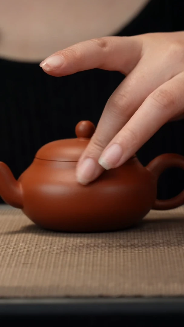 茶壶紫砂朱泥梨壶140cc