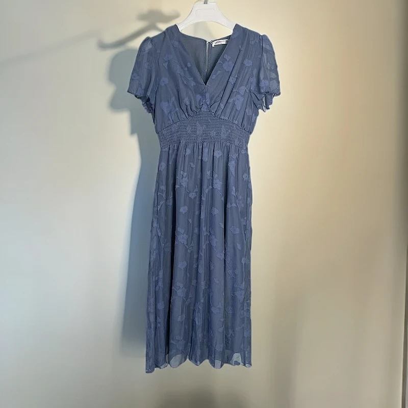 9007雪纺印花连衣裙