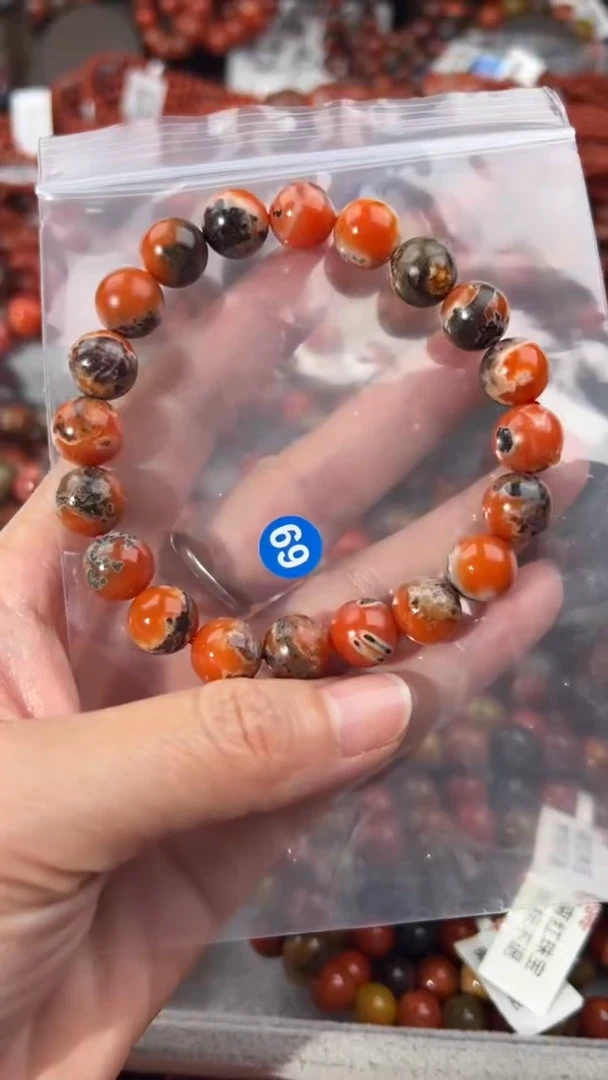 南红玛瑙手串未镶嵌10+