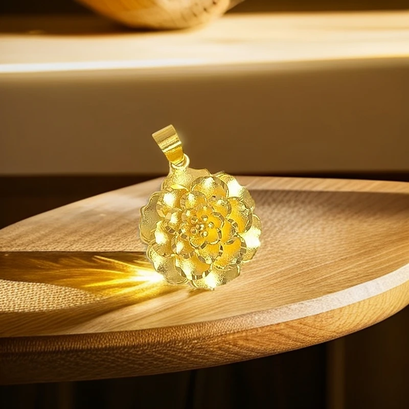 玫瑰花项链爱心花朵吊坠1.20