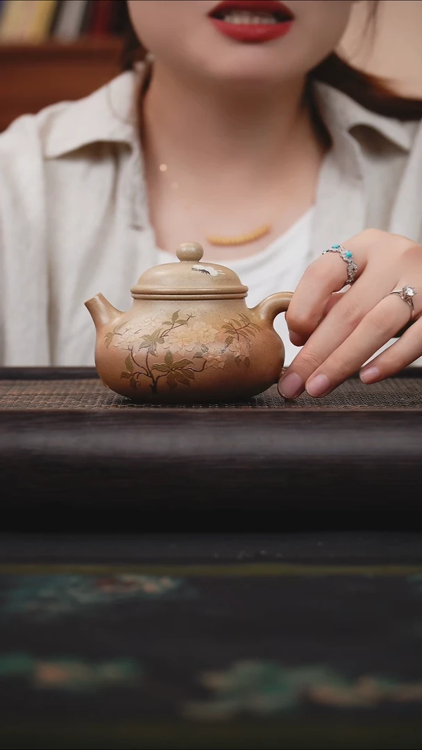 茶壶紫砂羊脂白玉段 柴烧 容天