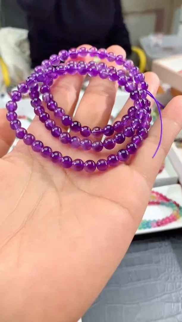 【闪购商品】紫晶手串未镶嵌 多样性发一条