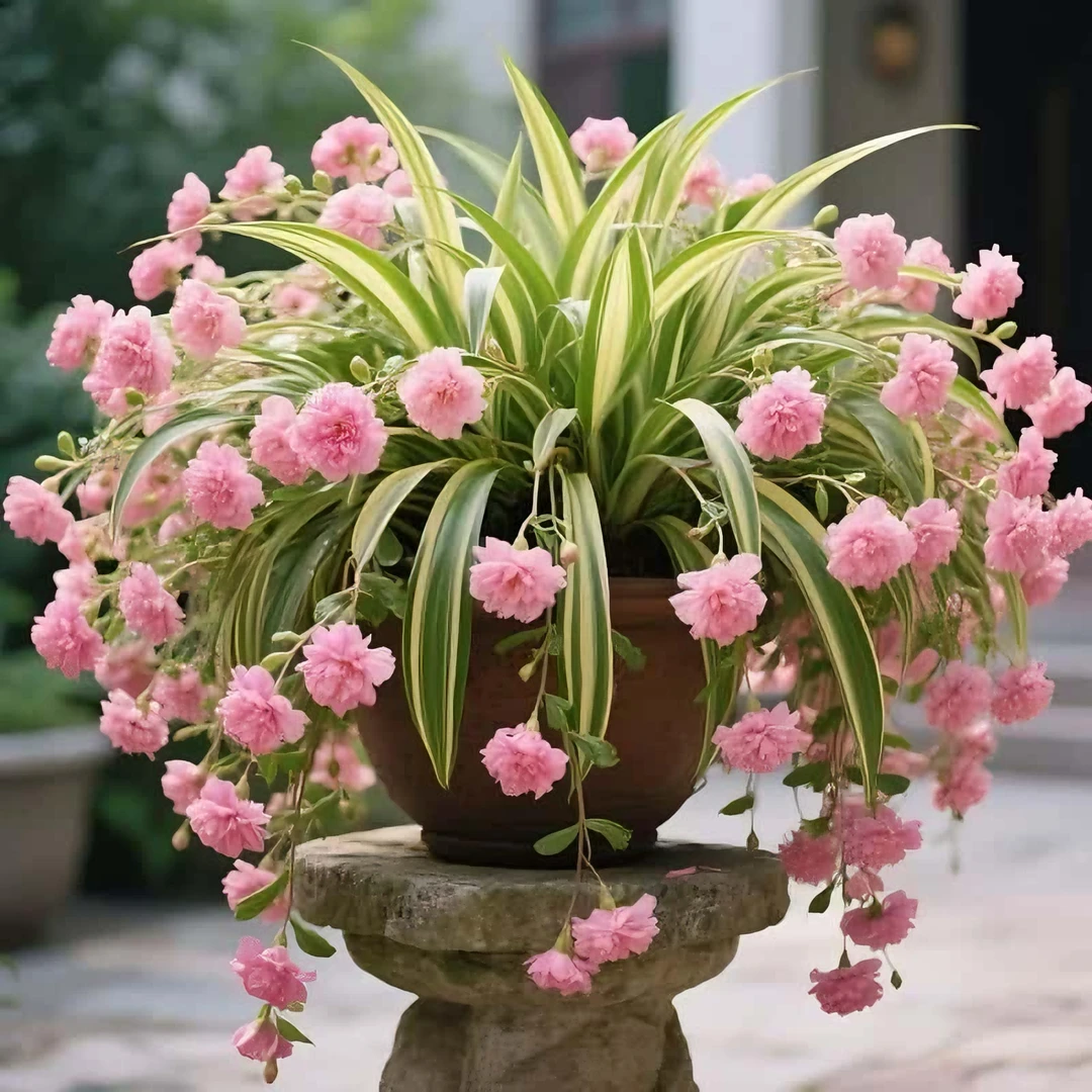 浓香金边大花香水吊兰四季开花新手好养耐寒耐热花卉绿植盆栽花苗