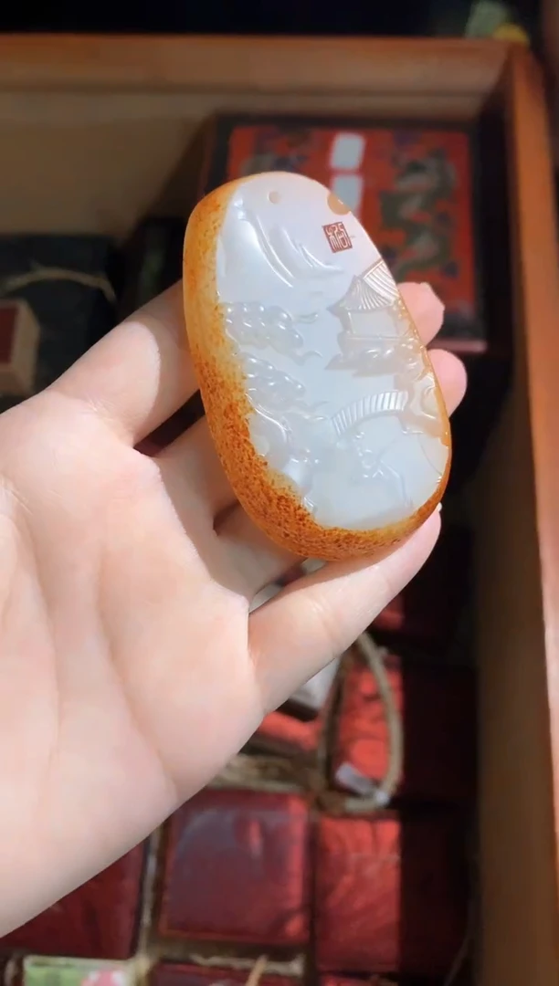 和田玉（子料）未镶嵌颈饰永玉阁精品专属摆件