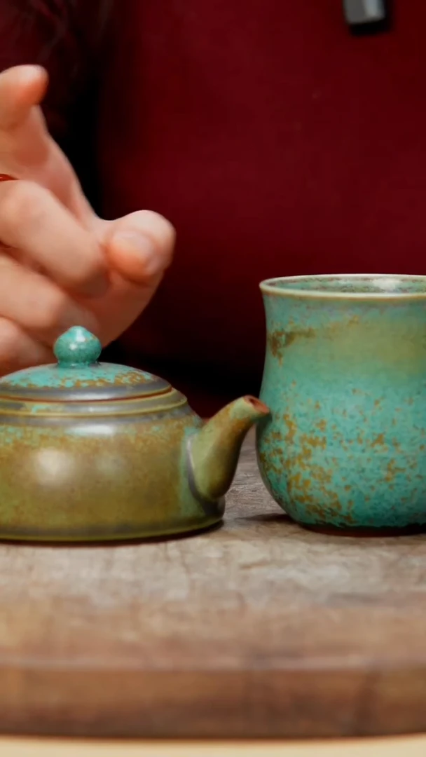 钧瓷作品—郑郑—壶+杯—198