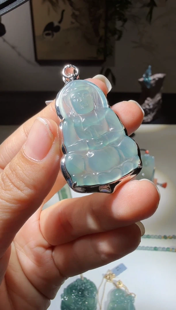 吊坠(不含链)未镶嵌翡翠观音-多样性发其一