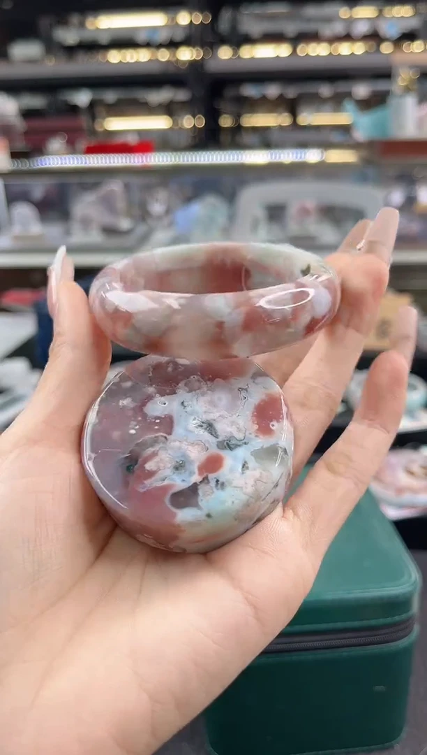 未镶嵌手镯石英质玉56圈口（赠品镯心）3S920