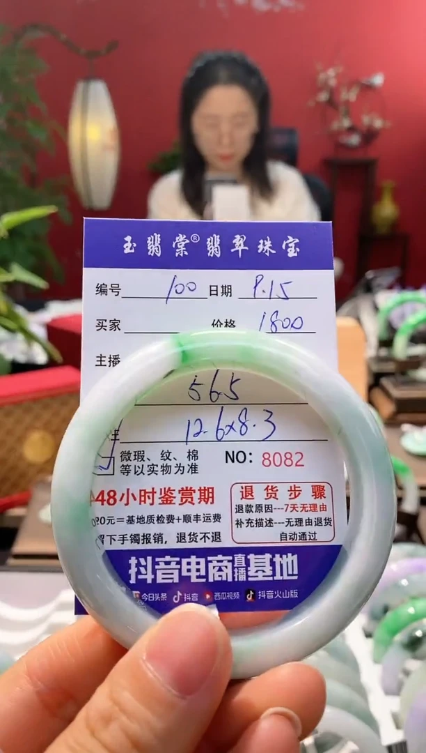 未镶嵌手镯翡翠翡翠100