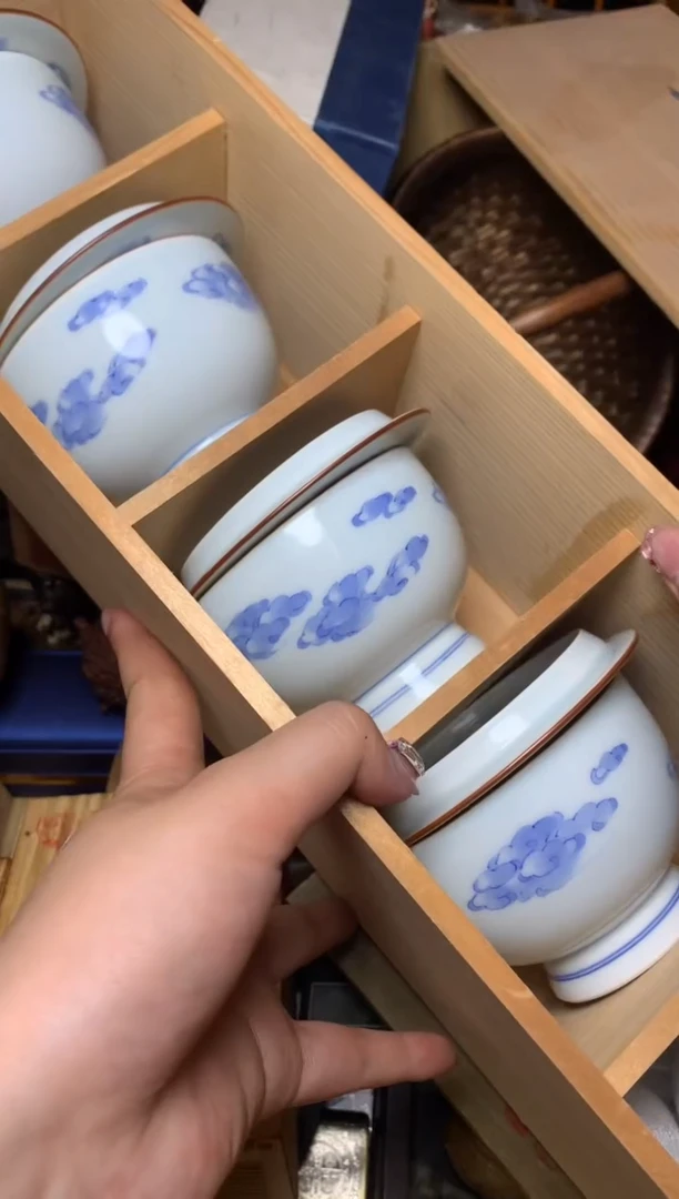紫砂盖碗瓷器默认微瑕瓷器