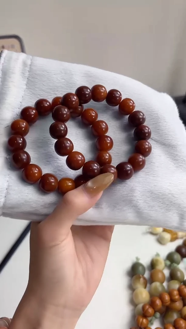 手串菩提根/象牙果沐c27爱马仕橙干磨苹果13*14mm手串
