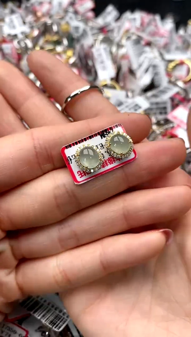 【闪购商品】翡翠戒指银S925镶嵌555555    9