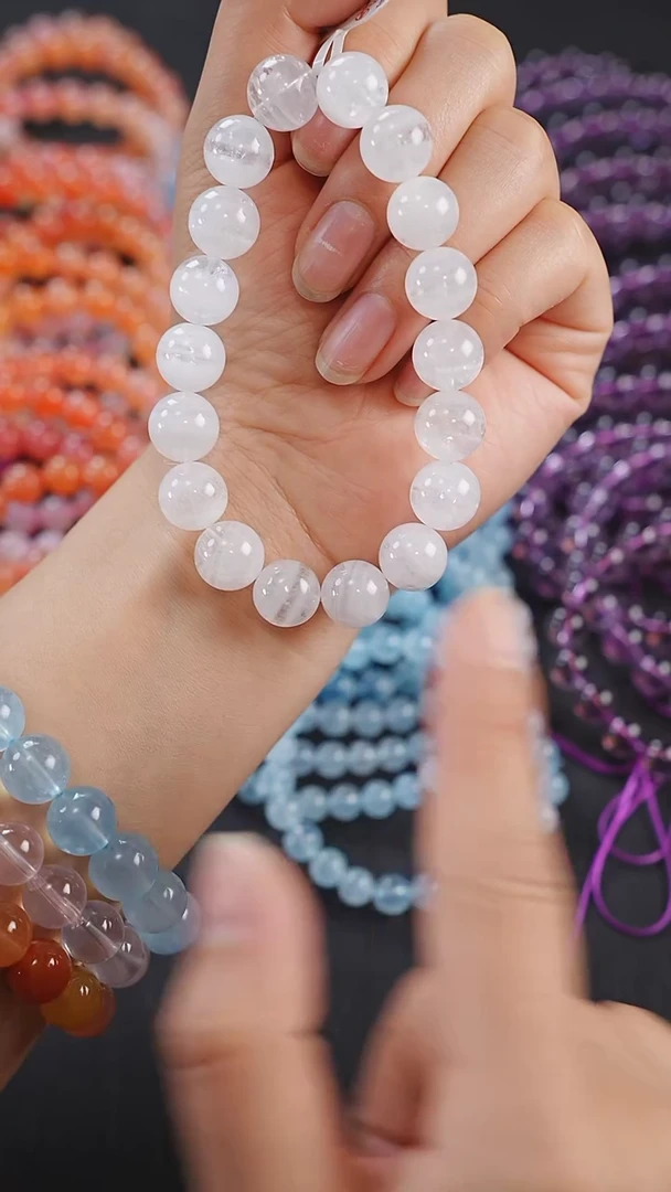 【闪购商品】水晶单圈未镶嵌A006-白幽灵单圈11mm多样性发其一