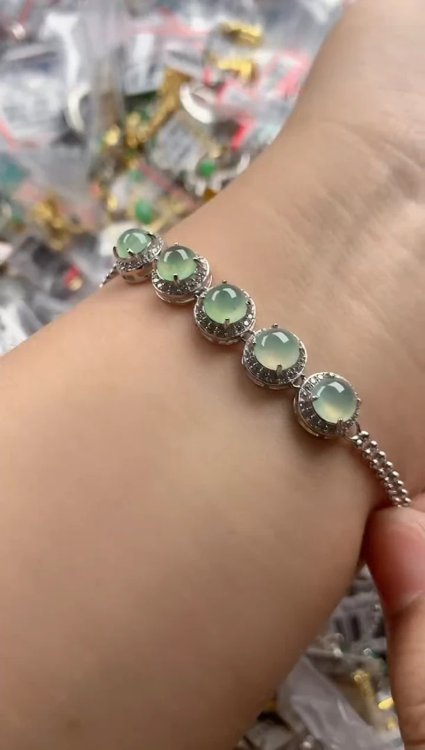 银S925镶嵌戒指翡翠333   1