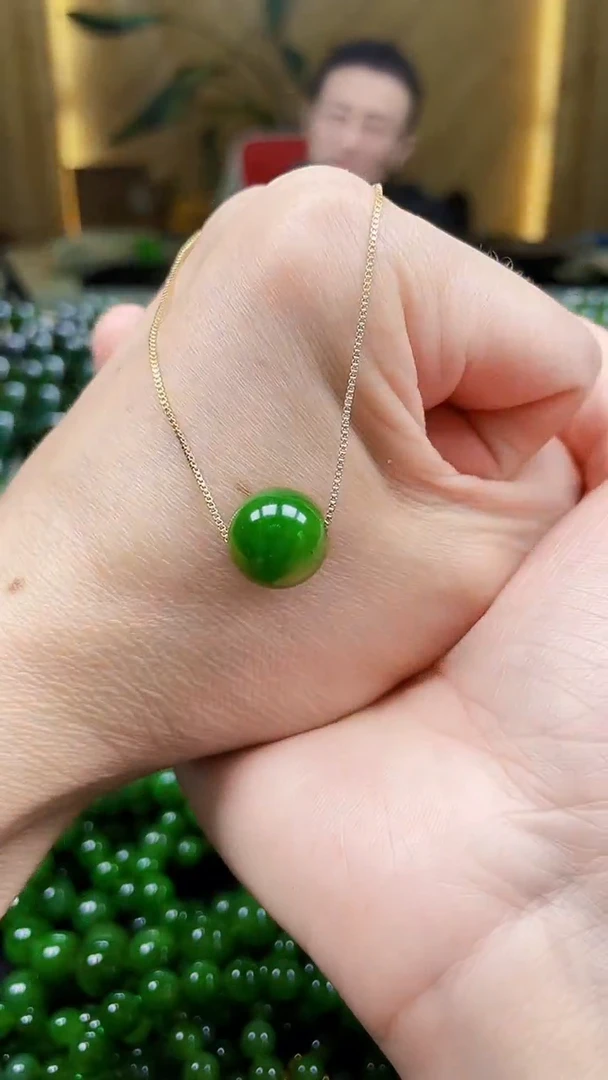 和田玉（碧玉）未镶嵌吊坠(不含链)卡13珠子吊坠（多样性发一）