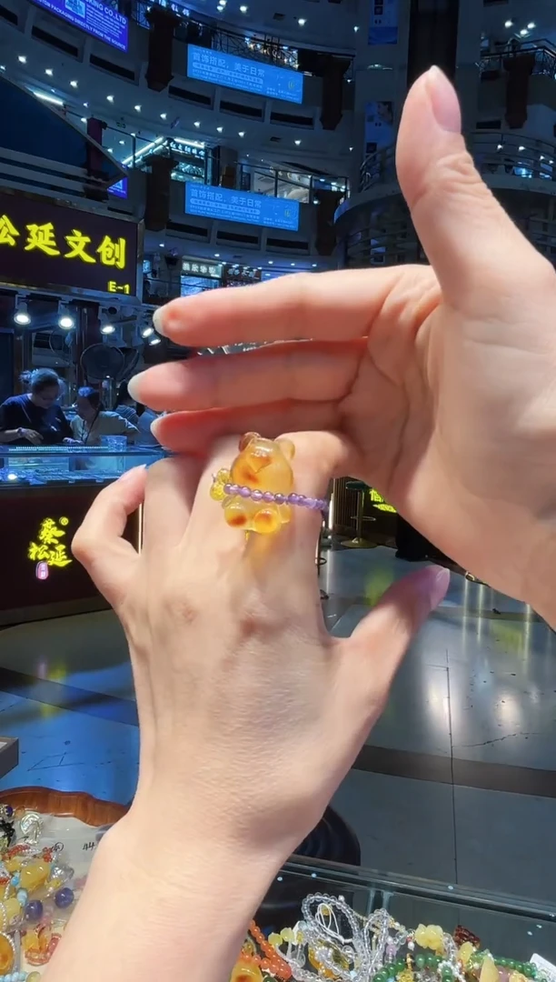 未镶嵌琥珀戒指【多样性发一】