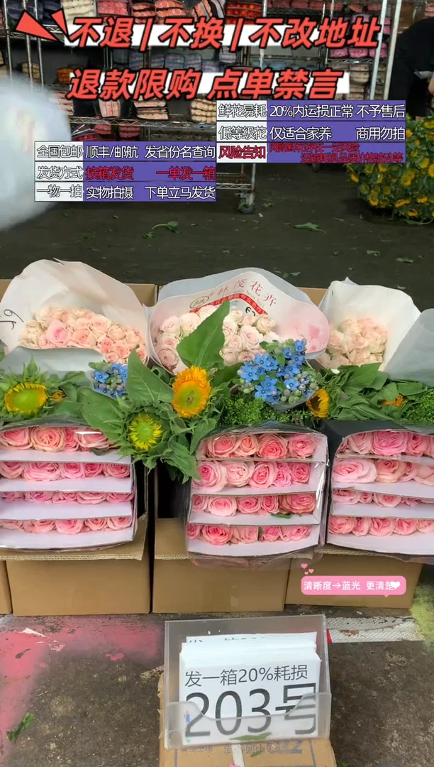 203号♥含20%耗损发一箱