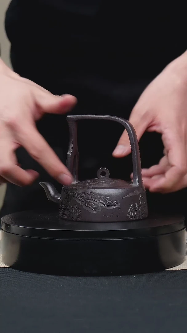 【闪购商品】紫砂茶壶054提梁手工紫砂壶