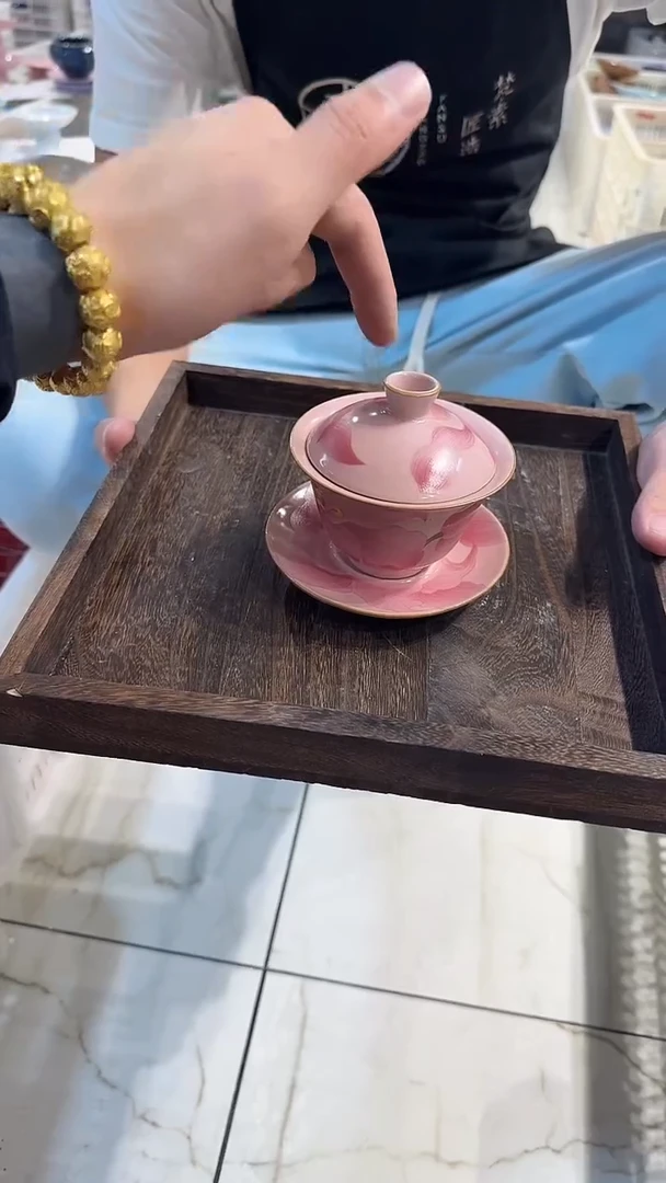 瓷片非微瑕商品 【三才盖碗】