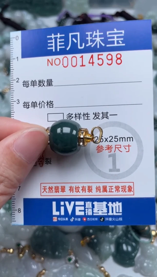 颈饰未镶嵌翡翠14598