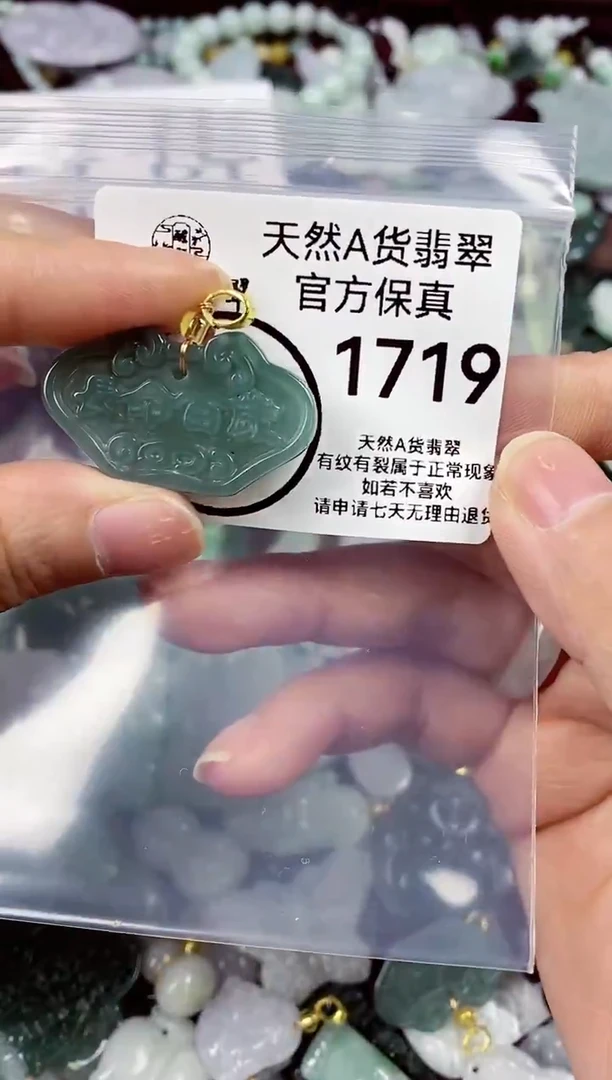 【闪购商品】翡翠颈饰未镶嵌天然A货翡翠1719