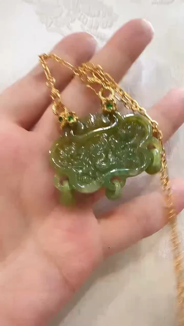 颈饰未镶嵌翡翠国风
