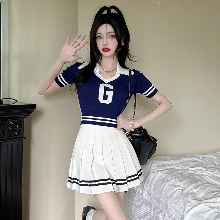 啦啦队服装女团成人足球宝贝拉拉队啦啦操打歌演出服舞蹈爵士套装