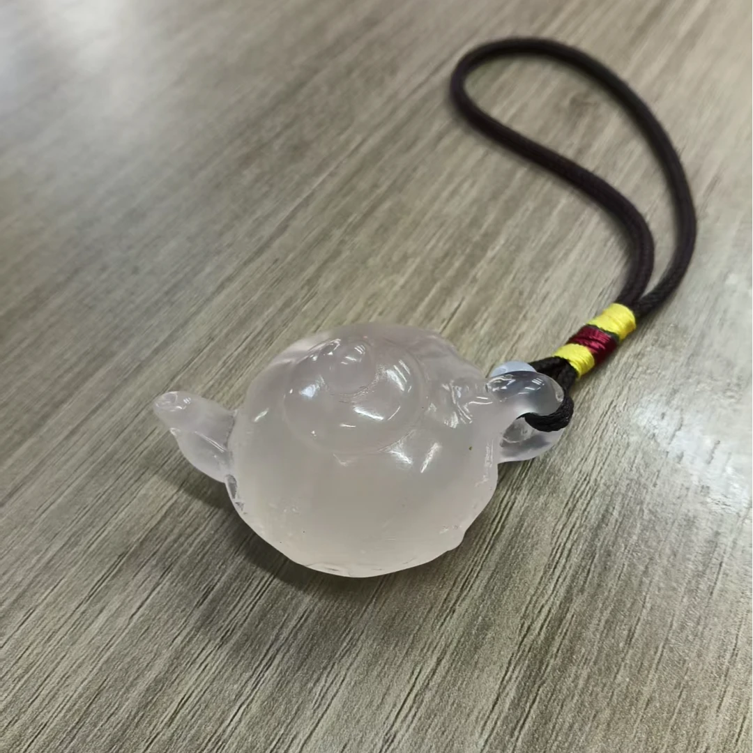 主播推荐！海云母手把件壶