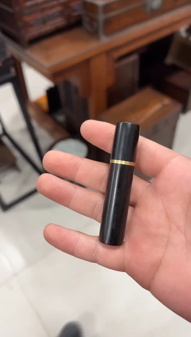紫檀木小号牙签罐