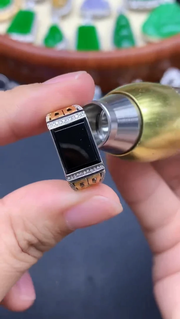 颈饰18K金镶嵌翡翠266-中国好珍宝