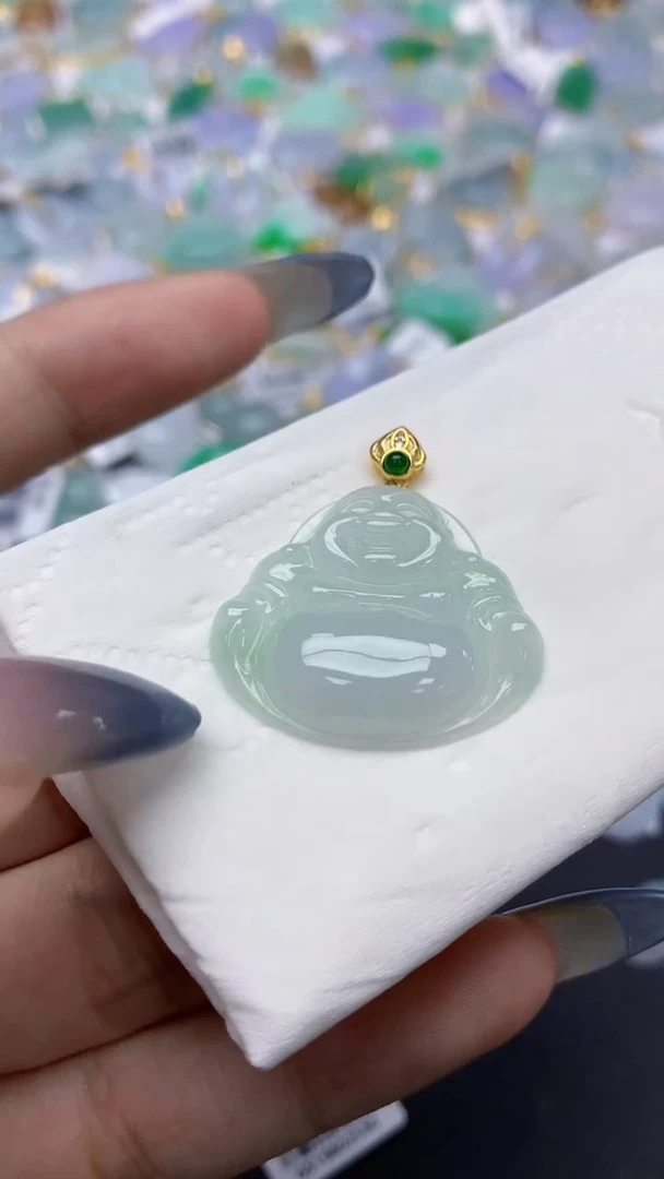 翡翠未镶嵌颈饰天然a货翡翠