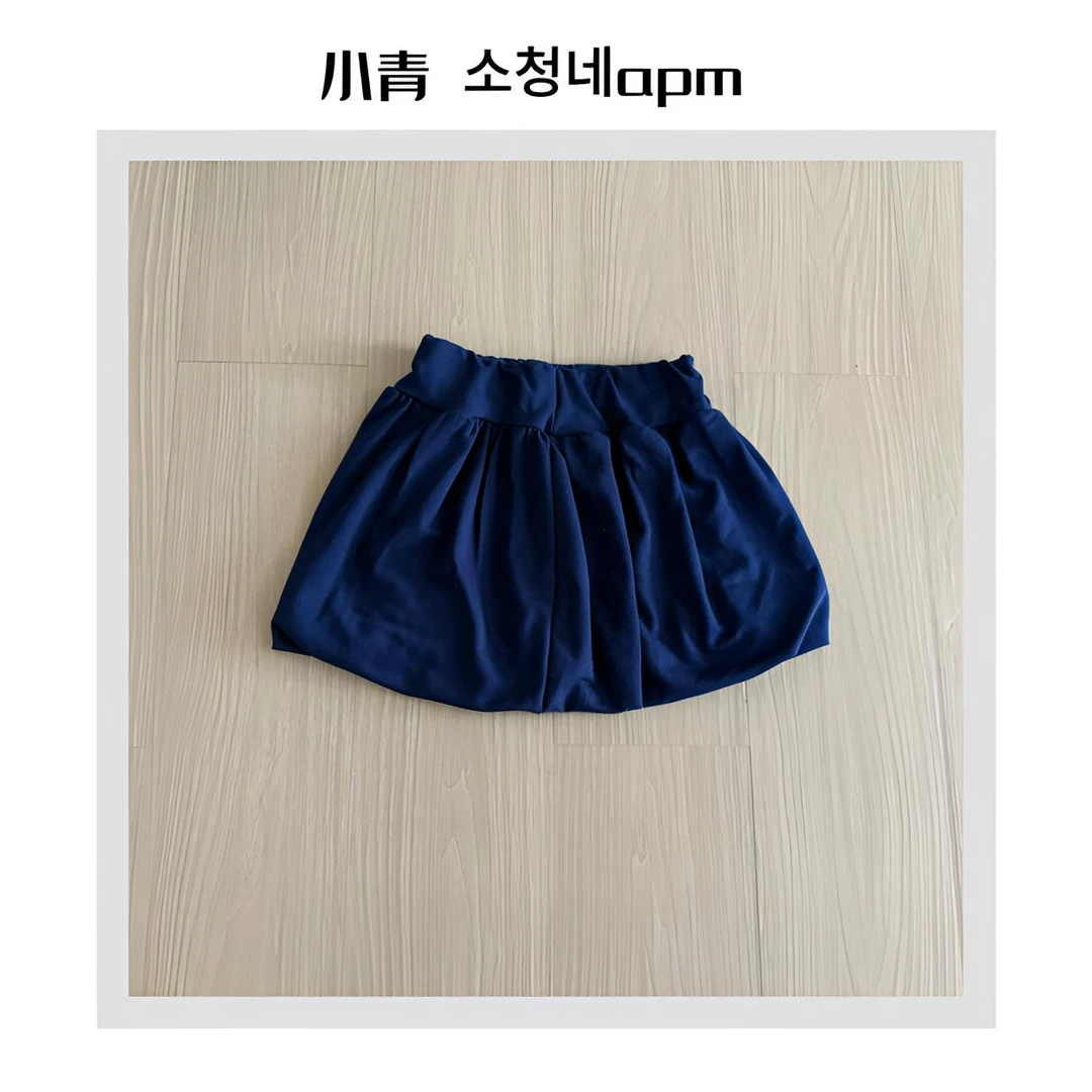 韩国东大门 ROOM/灯笼款松紧腰裙