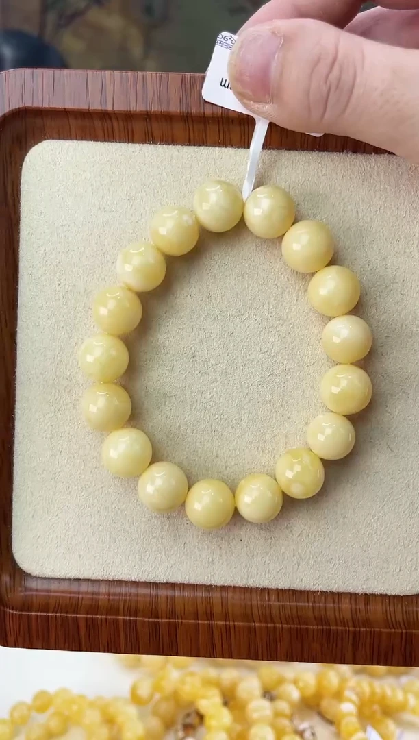 未镶嵌蜜蜡裸石手串
