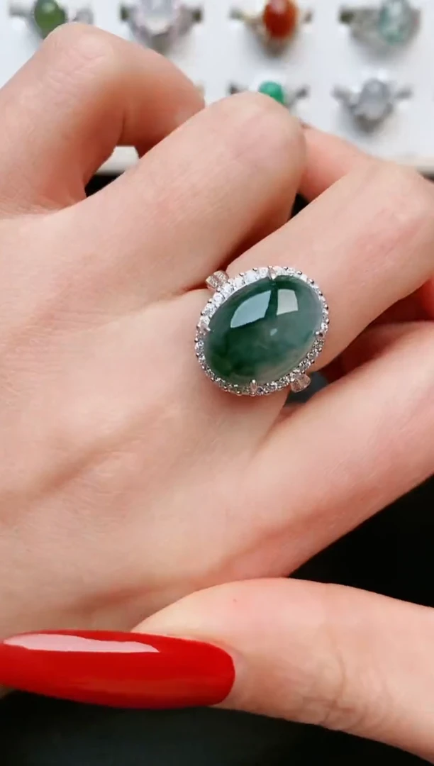 【闪购商品】翡翠戒指银S925镶嵌.....