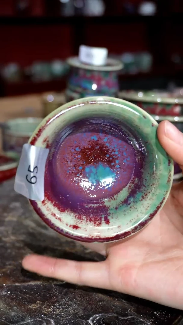 摆件精品窑变钧瓷茶器