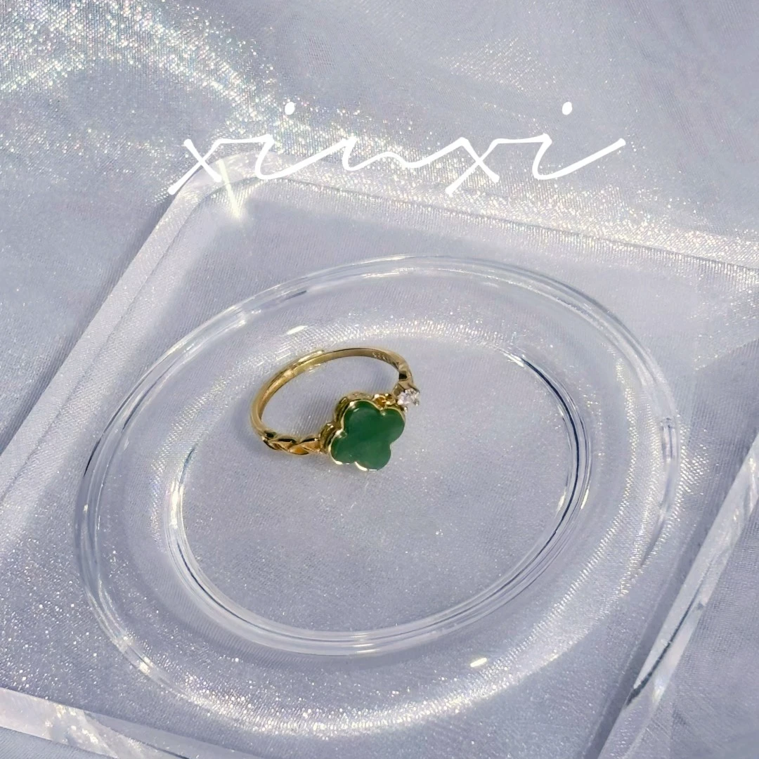 【炘喜】天然和田玉戒指 发其一 颜色微差 Y-023