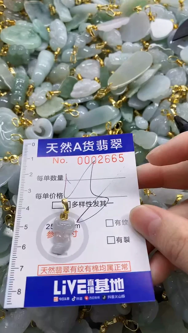 颈饰未镶嵌翡翠天然A货翡翠