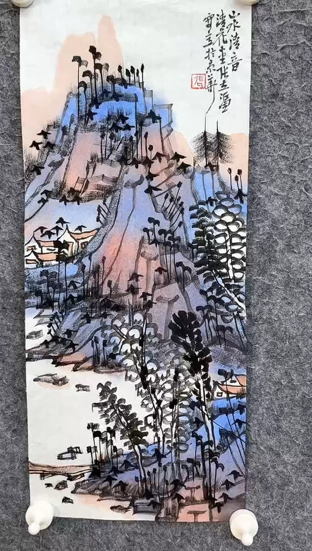 国画ST-ZLT老师山水作品
