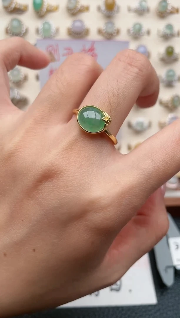 【闪购商品】翡翠戒指银S925镶嵌1111