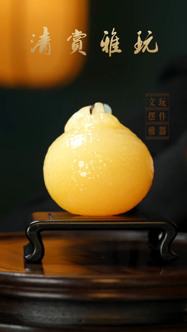 玉《大吉大利》手把件摆件