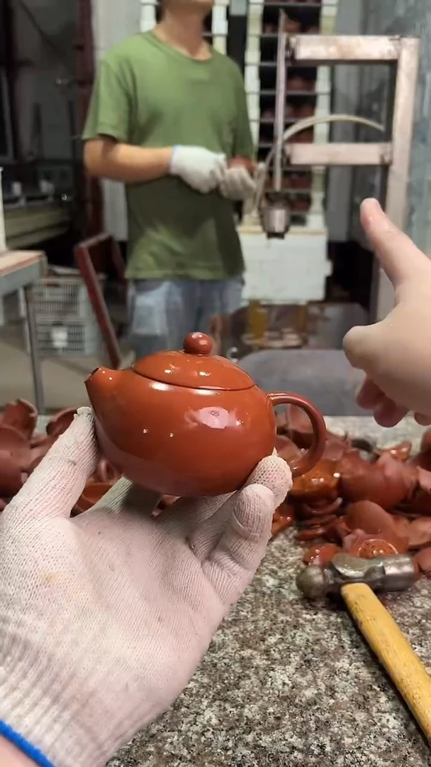 茶壶紫砂紫砂朱泥西施 微瑕