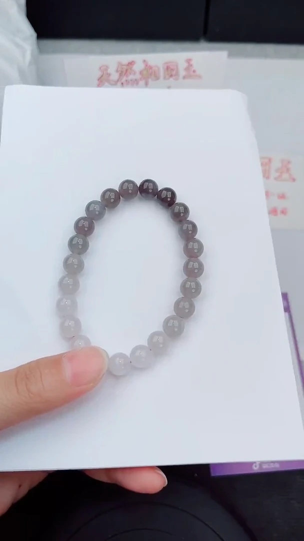 未镶嵌手串和田玉岚钻微色差T
