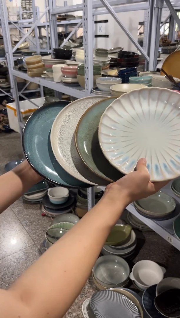 陶瓷外贸尾货微瑕满20包邮X4  小盘组合