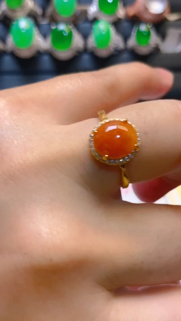 【闪购商品】翡翠耳饰银S925镶嵌天然A货翡翠1