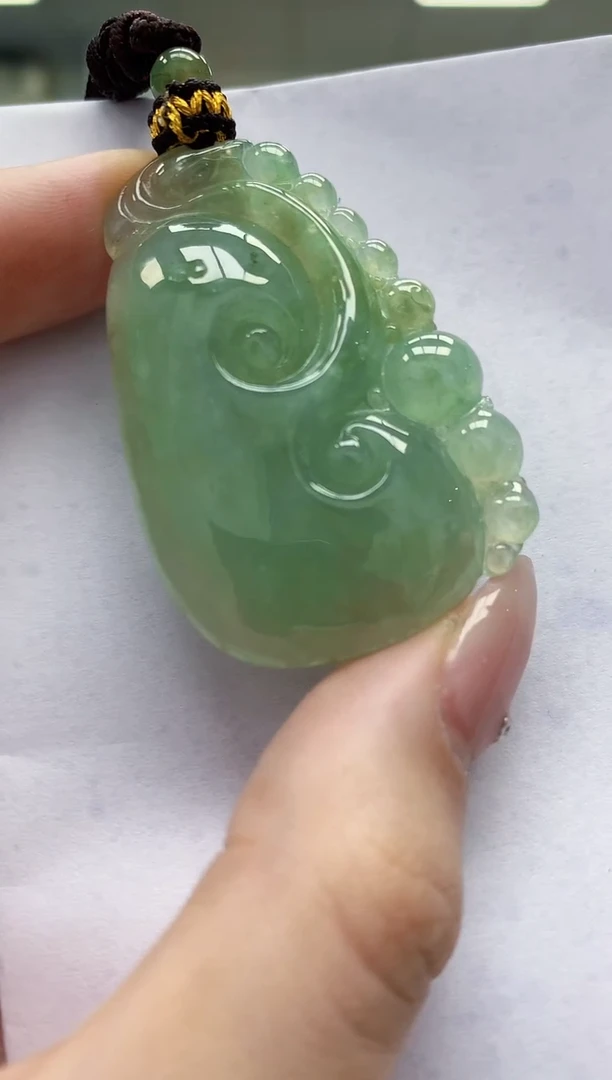 【闪购商品】定制翡翠未镶嵌4902jw-毛货挂件138