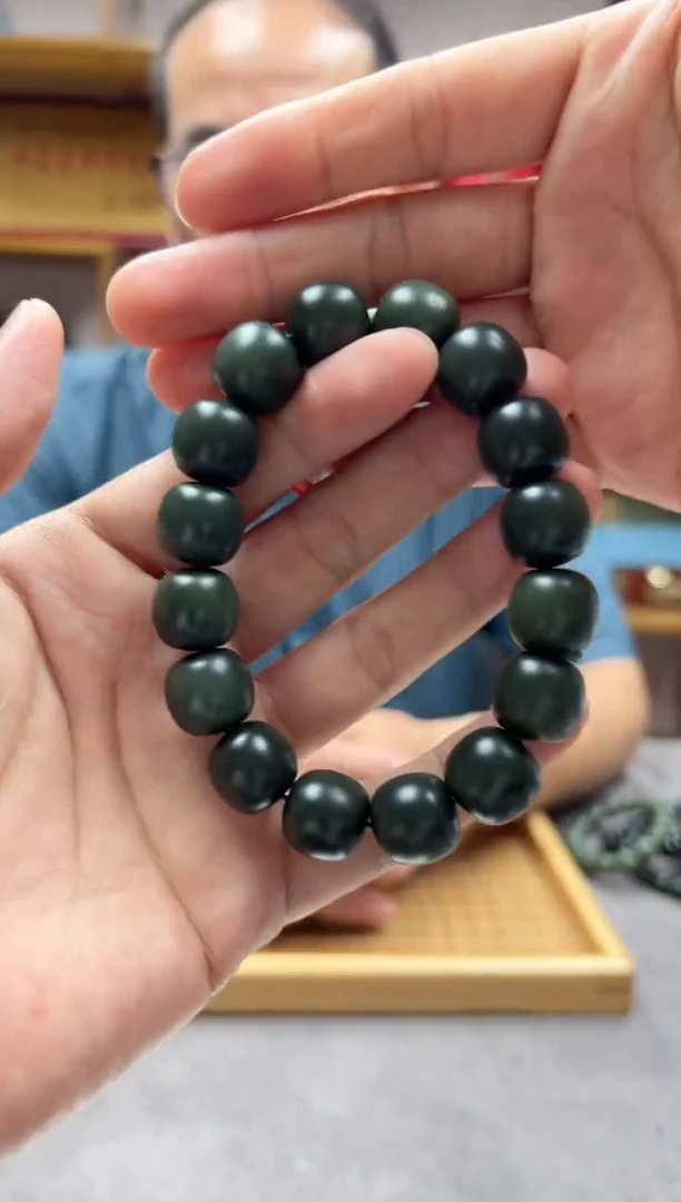 手链未镶嵌和田玉14沙枣青蓝调