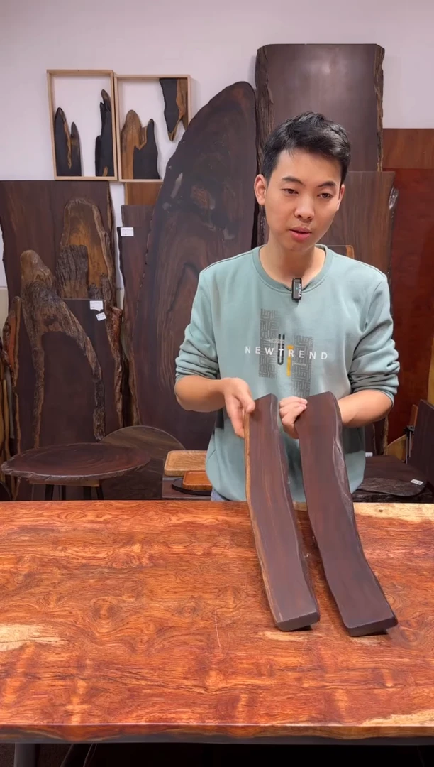 风车木（黑檀木）2块编号381