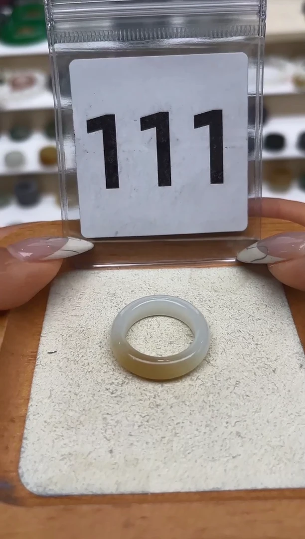 【闪购商品】和田玉戒指未镶嵌港码17号，内径18mm